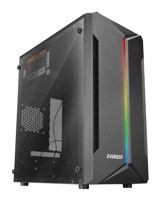 Everest Saber RGB Fansız Siyah 250 W Dikey Kullanım Micro ATX Oyuncu Bilgisayar Kasası