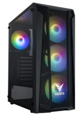 Vento VG15FE RGB Mesh 4 Fanlı Siyah 750 W Dikey Kullanım ATX Oyuncu Bilgisayar Kasası