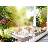 Sunny Seat Vantuzlu Yıkanabilir Tek Fonksiyonlu Cama Yapışan Kedi Yatağı Gri
