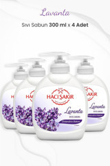 Hacı Şakir Lavanta Nemlendiricili Köpük Sıvı Sabun 300 ml 4'lü