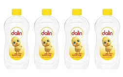 Dalin Etkin Nemlendirici Organik Vegan Hipoalerjenik Bebek Masaj Yağı 4x500 ml