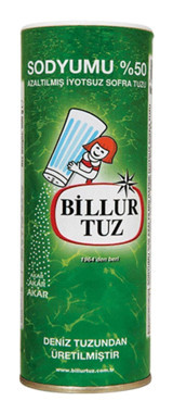 Billur Tuzu İyotsuz Toz Sofra Tuzu Kutu 500 gr