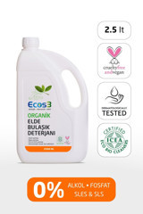 Ecos3 Organik Kokusuz Kokulu El Bulaşık Deterjanı 2.5 lt