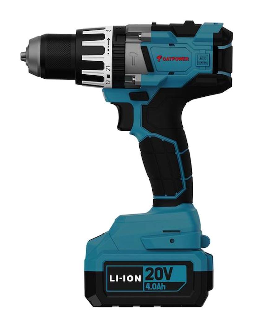 Cat Power 20 V 4 Ah Kömürsüz Akülü Vidalama Makinesi