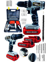 Lieber German Swk-58 58 V 8 Ah Kömürsüz Darbeli Çift Akülü Vidalama Makinesi