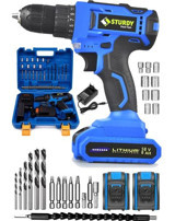 Sturdy 58 V 6 Ah Kömürsüz Darbeli Çift Akülü Vidalama Makinesi