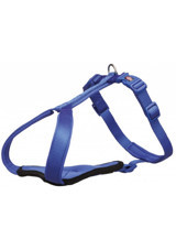 Trixie Premium Ayarlanabilir 30-37 cm Göğüs H Tipi Köpek Tasması Mavi