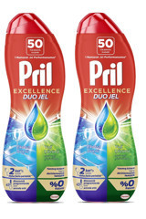 Pril Excellence Duo Jel Bulaşık Makinesi Deterjanı 2x900 ml