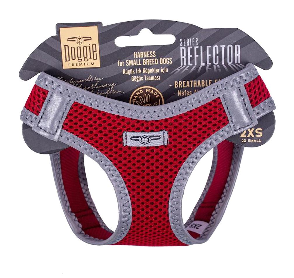 Doggie Ayarlanabilir 26-30 cm Göğüs Köpek Tasması Kırmızı