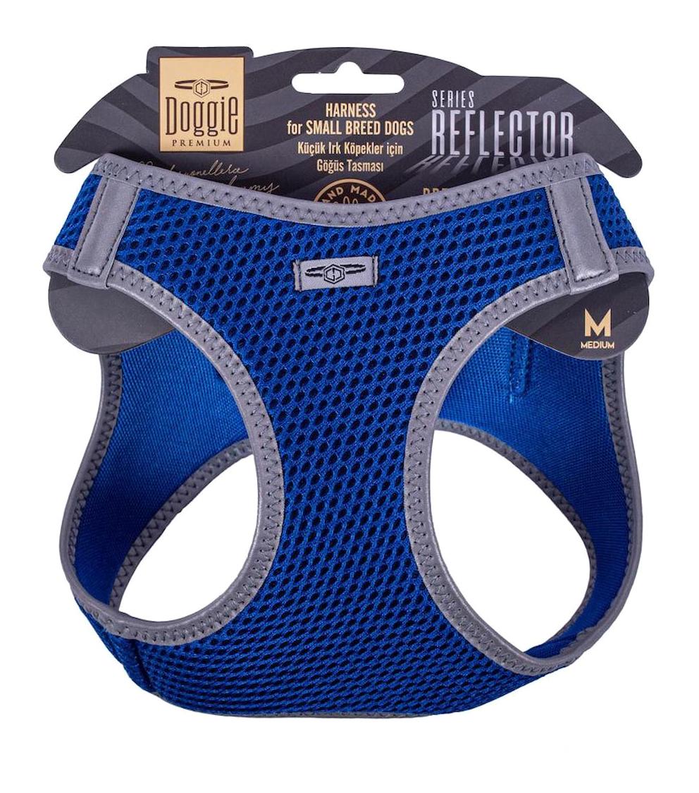 Doggie Ayarlanabilir 38-44 cm Göğüs Köpek Tasması Mavi