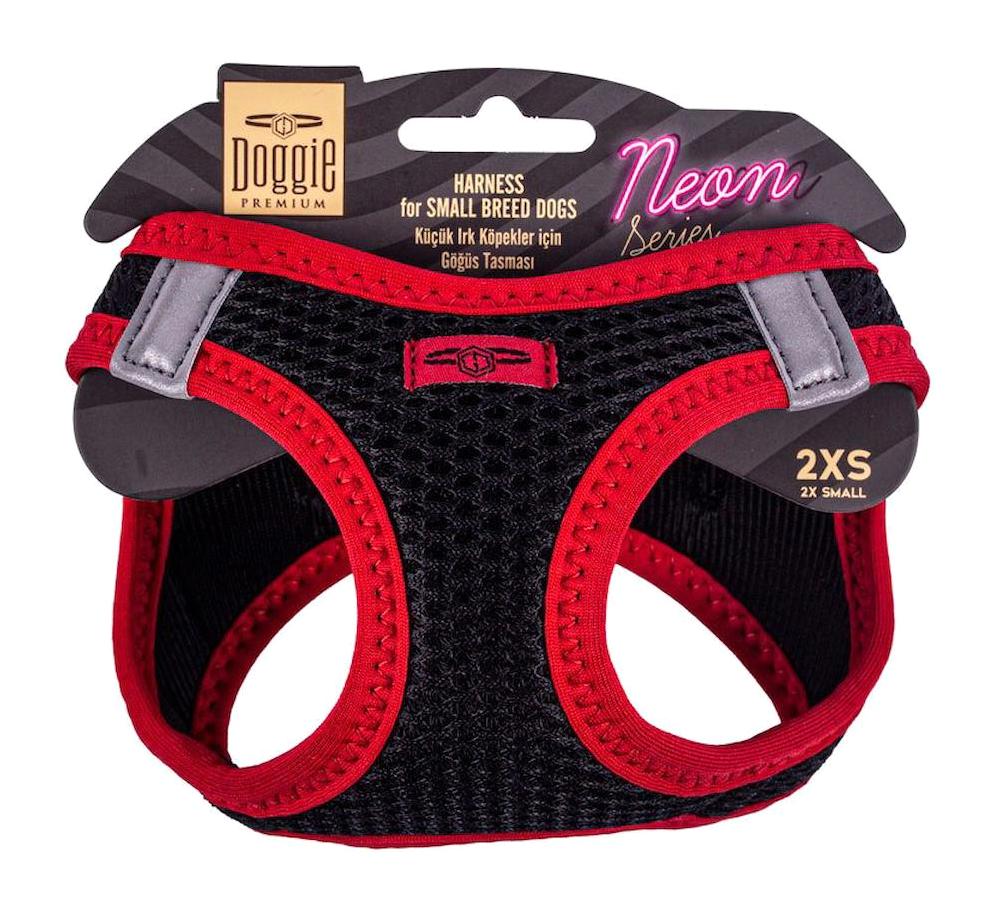 Doggie Ayarlanabilir 2XS Göğüs Köpek Tasması Kırmızı