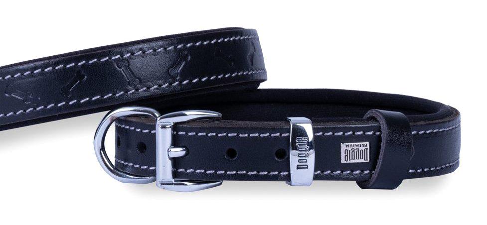 Doggie Ayarlanabilir 30-35 cm Boyun Köpek Tasması Siyah