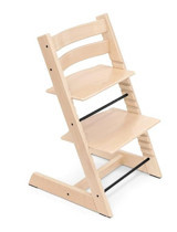 Stokke Tripp Trapp Ahşap 15 kg Kapasiteli Tekerleksiz Yükselticili Katlanır Mama Sandelyesi Natural