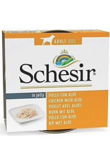 Schesir Natural Tavuk Aromalı Jöleli Yetişkin Köpek Maması 150 gr Tekli
