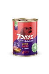 7 Days Always Delicious Sığır Aromalı Soslu Yavru Köpek Maması 415 gr Tekli