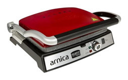 Arnica Maxi GH26240 6 Dilim Granit Çıkartılabilir Plaka Çift Taraflı 2000 W Izgaralı Kırmızı-Siyah Tost Makinesi