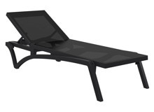 Siesta Metal Katlanır Şezlong Siyah
