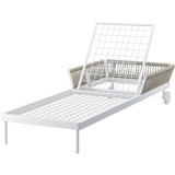 Ikea Metal Katlanır Şezlong Beyaz