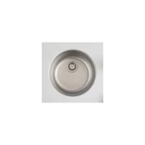 Teka Round 390 mm Damlalıksız Tezgah Altı Tek Gözlü Yuvarlak Orta Paslanmaz Çelik Eviye Gri