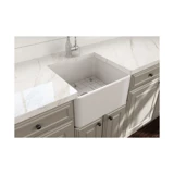 Bocchi Lavello 1136-001-0120-03 500 mm Damlalıklı Çok Yönlü Tek Gözlü Dikdörtgen Orta Seramik Eviye Parlak Beyaz