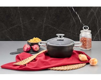 Evimsaray Arte Diamond 2 Parça 24 cm Granit Derin Tencere