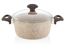 Falez Creamy 2 Parça 26 cm Granit Derin Tencere