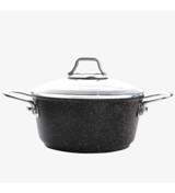 Falez Black Line 2 Parça 26 cm Granit Derin Tencere
