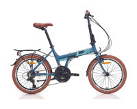Bianchi F021 20 Jant 21 Vites Amortisörlü Katlanır Şehir / Tur Bisikleti Koyu Mavi