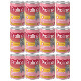 ProLine Yetişkin Ciğer-Tavuk Parça Etli Yaş Kedi Maması 12x395 gr