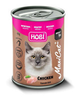 Hobi Maxicat Yavru Tavuk Kıyılmış Yaş Kedi Maması 20x400 gr