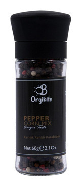 Orgibite Top Karışık Renkli Karabiber Değirmen 60 gr