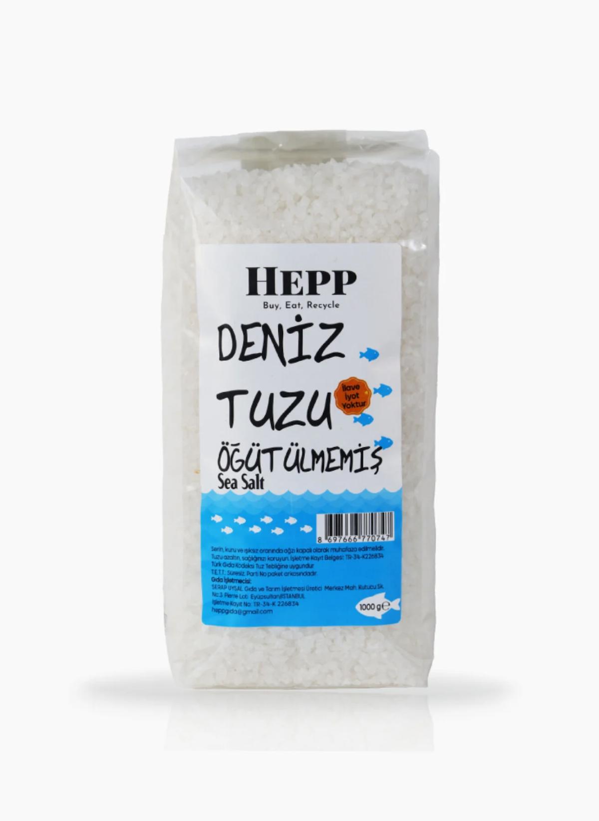 Ekoloji Market Öğütülmemiş Deniz Tuzu 1 kg