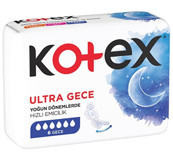 Kotex Ultra Gece 6'lı Hijyenik Ped