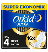 Orkid Ultra Ekstra Gece 16'lı Hijyenik Ped