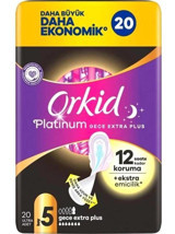 Orkid Platinum Ekstra Plus Gece 20'li Hijyenik Ped