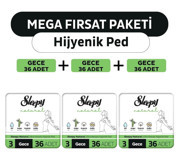 Sleepy Natural Organik 36'lı Hijyenik Ped 3 Adet