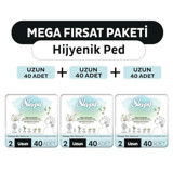 Sleepy Bio Natural Premium Plus Organik 40'lı Hijyenik Ped 3 Adet