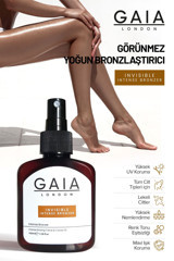 Gaia London Invisible E Vitaminli Simli Hızlı 10 Faktör Vücut İçin Bronzlaştırıcı Yağ 100 ml