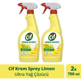 Cif Sprey Krem Ultra Yağ Çözücü Yüzey Temizleyici 2x750 ml