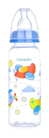 Bebedor 24302 Polipropilen Desenli Mavi Biberon 250 ml