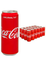 Coca Cola Kutu Kola 330 ml 24 Adet