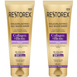 Restorex Collagen Onarıcı Tüm Saçlar İçin Durulanmayan Unisex Saç Kremi 2x250 ml