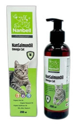 Nanbell Nansalmonoil Omega E Vitamini Bağışıklık Güçlendirici Yetişkin Kedi Vitamini Damla 200 ml