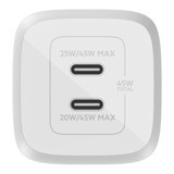 Belkin Dual Universal Type C Kablolu 45 W Çoklu Hızlı Şarj Aleti Beyaz