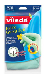 Vileda Extra Sensation Yeşil Medium 1 Çift Temizlik Eldiveni