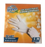 Mr. Green Beyaz Small-Medium 50 Adet Bulaşık Eldiveni