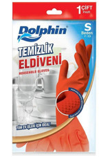 Dolphin Kırmızı Small 1 Çift Temizlik Eldiveni