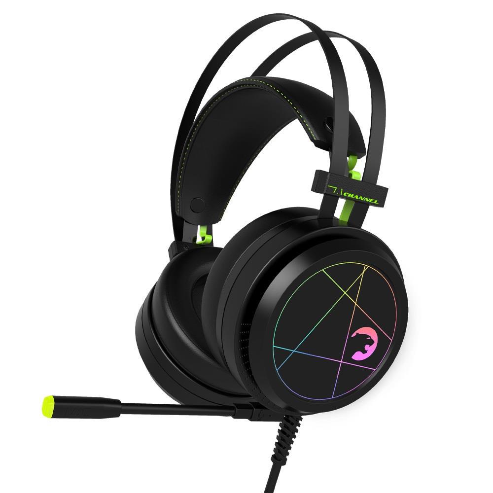 Game Power Medusa Rainbow 7.1 USB Type A Mikrofonlu Kablolu Kulak Üstü Kulaklık Siyah