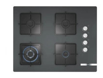 Bosch POH7C9O12O Gri Cam 4 Gözlü Wok Gözü Gazlı Ankastre Ocak