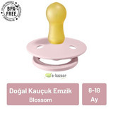 Bibs 6-18 Ay Kauçuk Emzik Pembe
